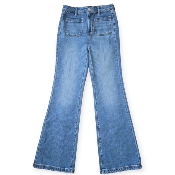 NWT Ann Taylor The Flare Jeans, Medium Wash, Size 6 Petite - Picture 2 of 10